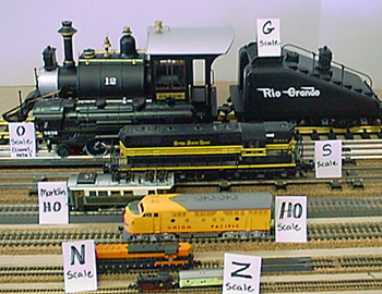 ho scale trains size